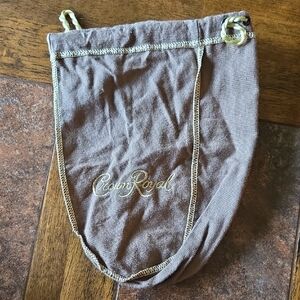 Crown Royal Brown Velvet Bag